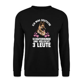 Hund Hundebesitzer Hund Hundebesitzer Geschenk - Unisex Pullover - Schwarz - Vorne - Alina (178cm) & Michal (187cm)