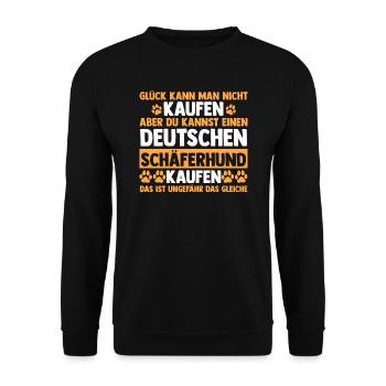 Hund Hundebesitzer Hund Deutsche Schäferhunde Gesc - Unisex Pullover - Schwarz - Vorne - Alina (178cm) & Michal (187cm)