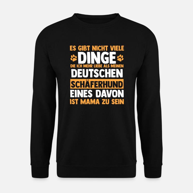 Schäferhund & Mama Hund Deutsche Schäferhunde Gesc - Unisex Pullover - Schwarz