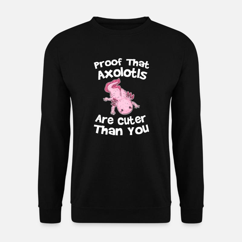 Axolotl Axolotl Tiergeschenk - Unisex Pullover - Schwarz