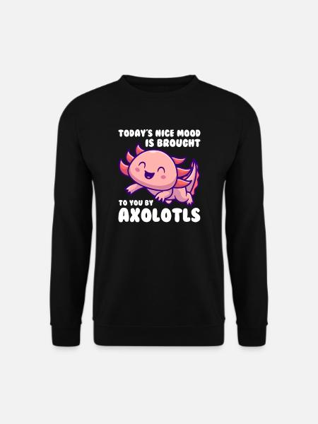 Axolotl Axolotl Tiergeschenk - Unisex Pullover - Schwarz