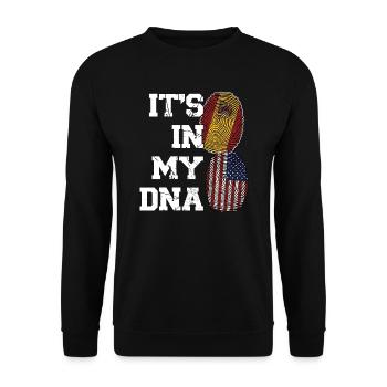 Spanisch Spanien Spanische Wurzeln Geschenk - Unisex Pullover - Schwarz - Vorne - Alina (178cm) & Michal (187cm)