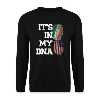 Irland Irisch Irische Wurzeln Geschenk - Unisex Pullover - Schwarz - Vorne - Alina (178cm) & Michal (187cm)