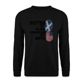 Schottland Schottische Wurzeln Geschenk - Unisex Pullover - Schwarz - Vorne - Alina (178cm) & Michal (187cm)
