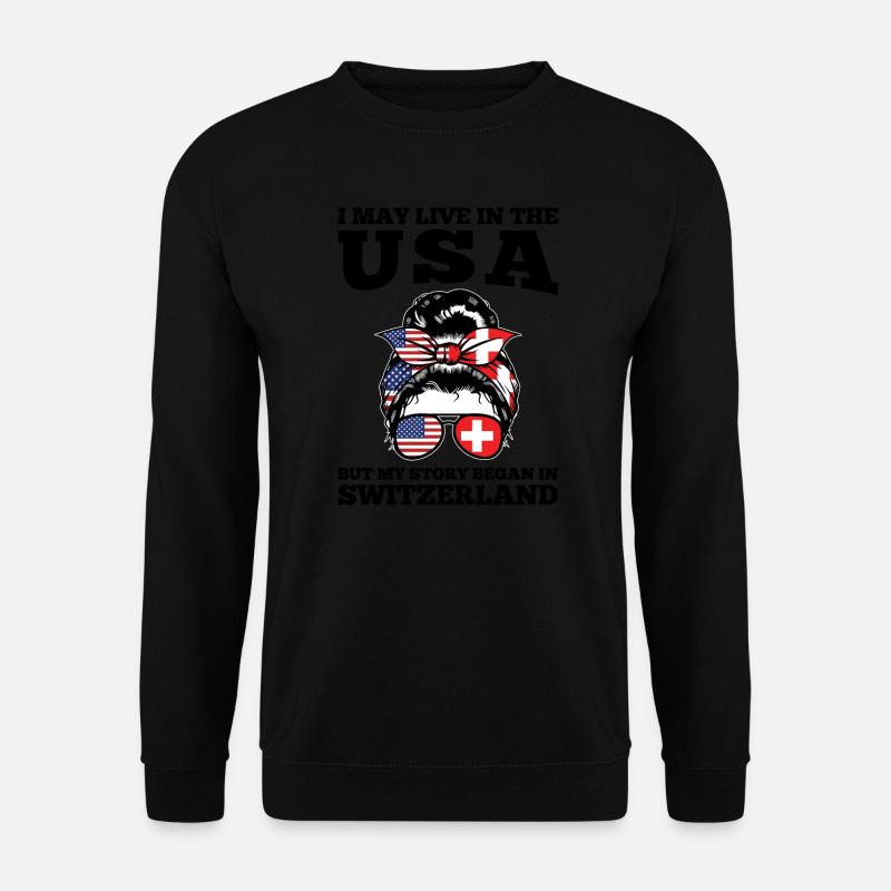 Schweizer Schweizer Schweiz Geschenk - Unisex Pullover - Schwarz