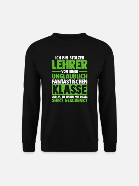 Lehrer Beruf Schullehrer Geschenk - Unisex Pullover - Schwarz