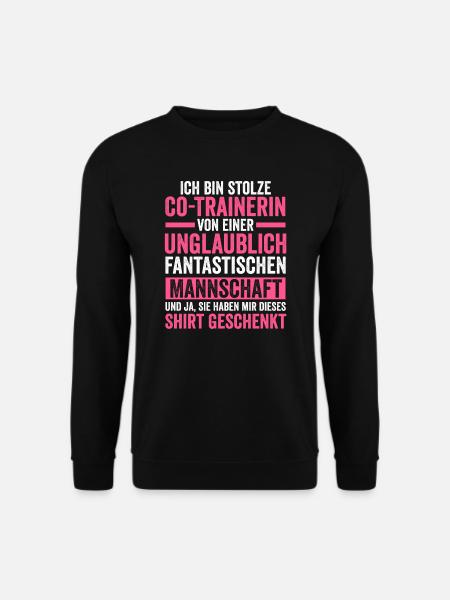 Co-Trainerin Sport Coach Geschenk - Unisex Pullover - Schwarz