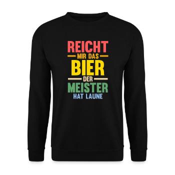 Meister Prüfung Meister Prüfung Geschenk - Unisex Pullover - Schwarz - Vorne - Alina (178cm) & Michal (187cm)