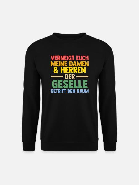 Geselle Prüfung Gesellenbrief Geschenk - Unisex Pullover - Schwarz