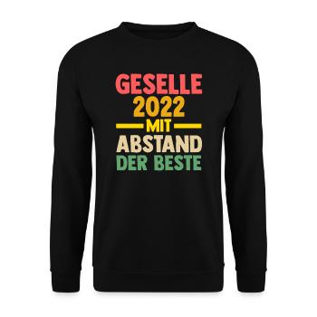 Geselle 2022 Prüfung Gesellenprüfung Geschenk - Unisex Pullover - Schwarz - Vorne - Alina (178cm) & Michal (187cm)