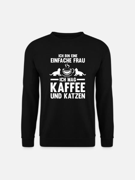 Kaffee Koffein Kaffeetrinker Geschenk - Unisex Pullover - Schwarz