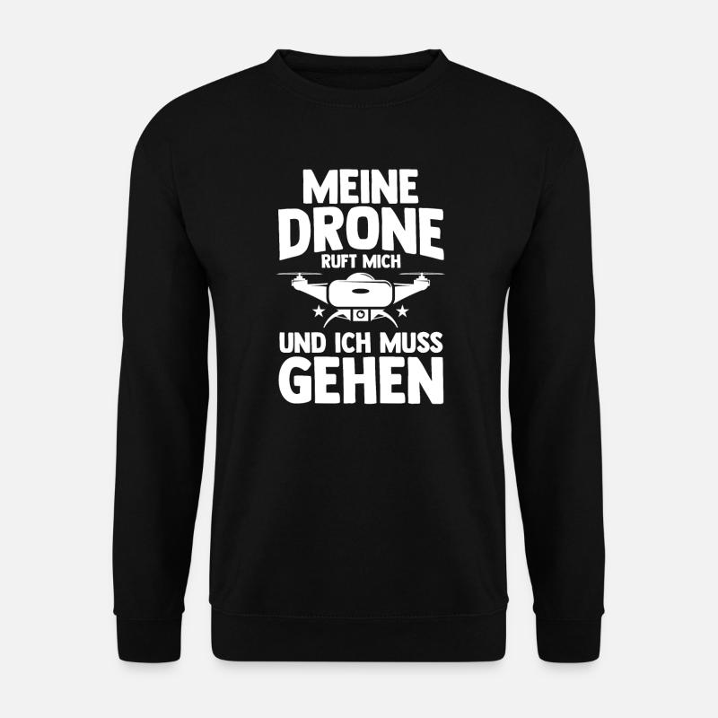 Drohne Pilot Dronenpilot Geschenk - Unisex Pullover - Schwarz