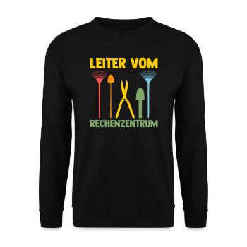 Gartenarbeit Gärtner Gärtnerei Geschenk - Unisex Pullover - Schwarz - Vorne - Alina (178cm) & Michal (187cm)