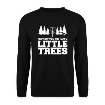 Discgolfer Discgolf Discgolfing Geschenk - Unisex Pullover - Schwarz - Vorne - Alina (178cm) & Michal (187cm)