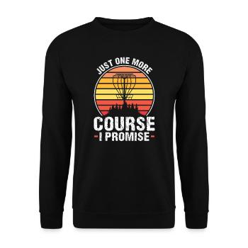 Discgolfer Discgolf Discgolfing Geschenk - Unisex Pullover - Schwarz - Vorne - Alina (178cm) & Michal (187cm)