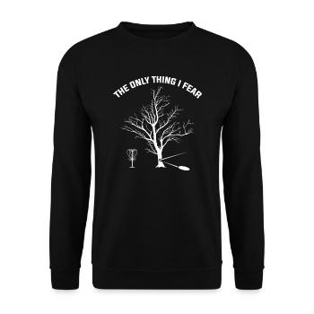 Discgolfer Discgolf Discgolfing Geschenk - Unisex Pullover - Schwarz - Vorne - Alina (178cm) & Michal (187cm)