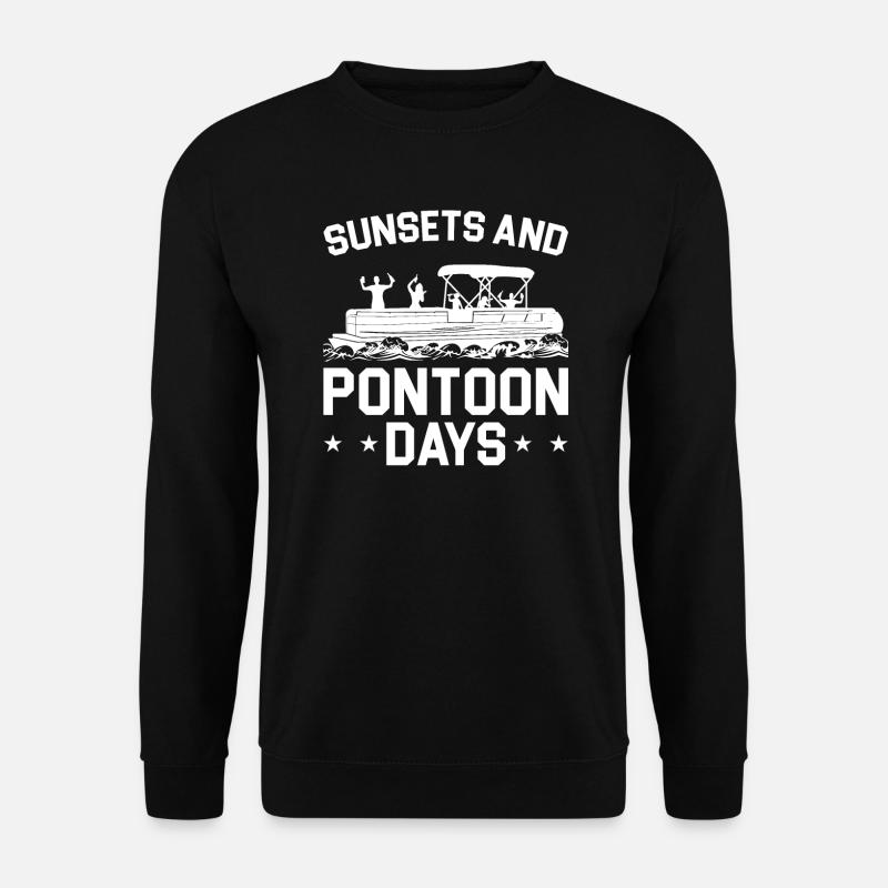 Ponton Pontonierboot Geschenk - Unisex Pullover - Schwarz
