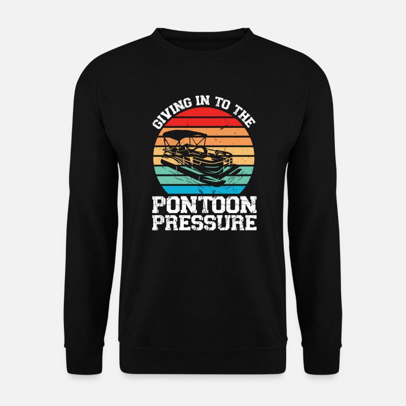 Ponton Pontonierboot Geschenk - Unisex Pullover - Schwarz