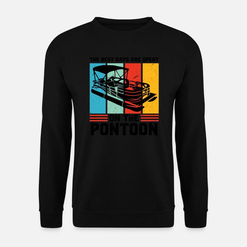 Ponton Pontonierboot Geschenk - Unisex Pullover - Schwarz
