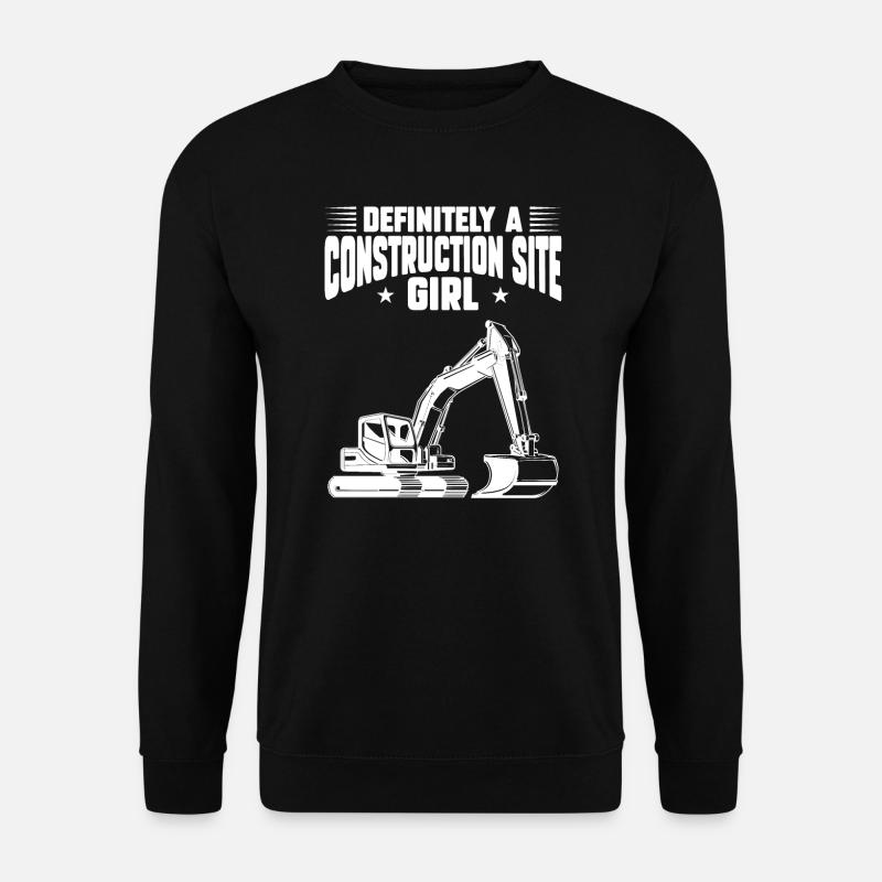 Baustelle Bauherr Geschenk - Unisex Pullover - Schwarz