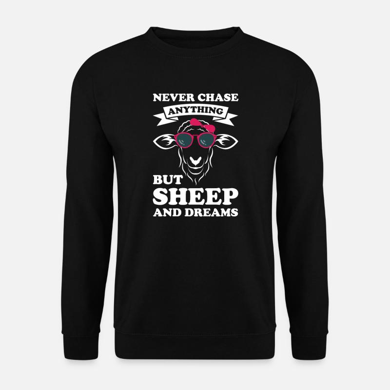 Schafe Schafhalter Geschenk - Unisex Pullover - Schwarz
