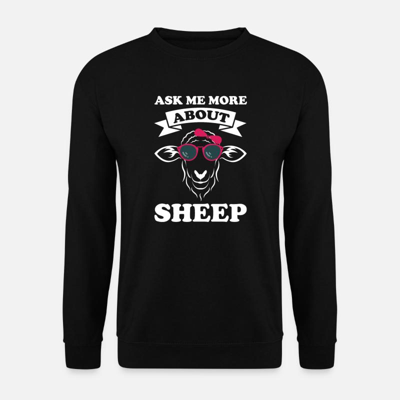 Schafe Schafhalter Geschenk - Unisex Pullover - Schwarz