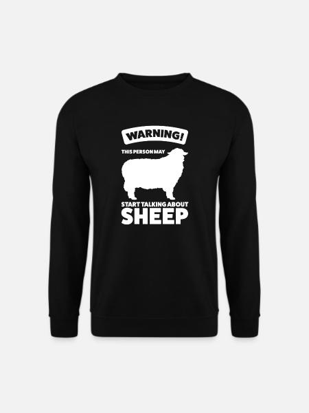 Schafe Schafhalter Geschenk - Unisex Pullover - Schwarz
