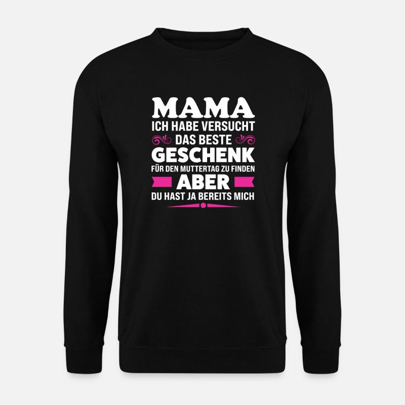 Mutter Familie Mama Geschenk - Unisex Pullover - Schwarz