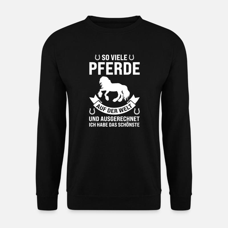 Pferd Tinker Tinker Pferd Geschenk - Unisex Pullover - Schwarz