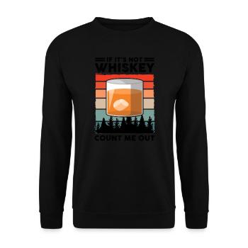 Whiskey trinken Whiskey trinken Whiskey Geschenk - Unisex Pullover - Schwarz - Vorne - Alina (178cm) & Michal (187cm)