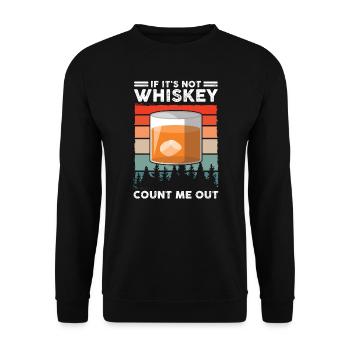 Whiskey trinken Whiskey trinken Whiskey Geschenk - Unisex Pullover - Schwarz - Vorne - Alina (178cm) & Michal (187cm)