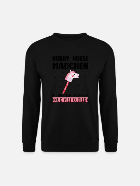 Hobby Horse Mädchen Hobby Horse Mädchen Geschenk - Unisex Pullover - Schwarz
