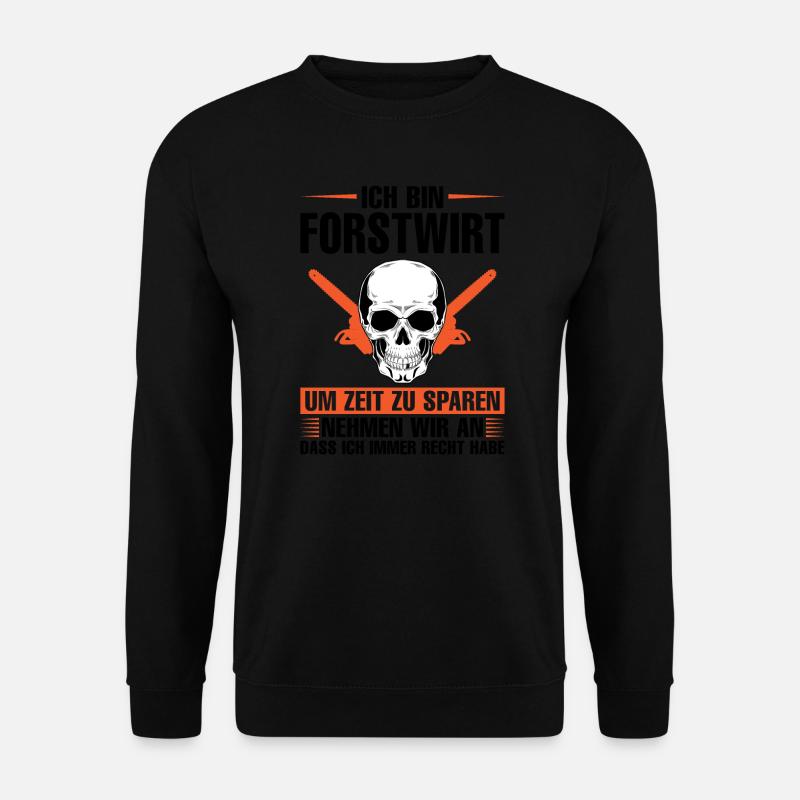 Forstwirt Beruf Förster Geschenk - Unisex Pullover - Schwarz