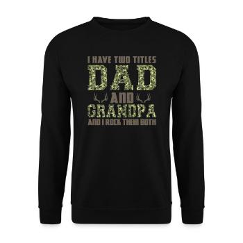 Jäger Jagd Jagd Geschenk - Unisex Pullover - Schwarz - Vorne - Alina (178cm) & Michal (187cm)