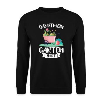 Garten Pflanze Gärtnerei Geschenk - Unisex Pullover - Schwarz - Vorne - Alina (178cm) & Michal (187cm)