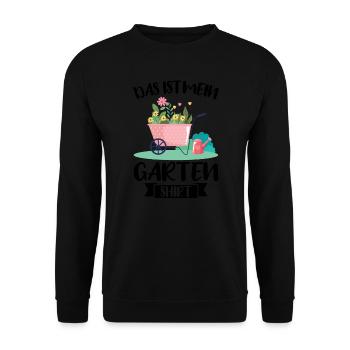 Garten Pflanze Pflanzen Geschenk - Unisex Pullover - Schwarz - Vorne - Alina (178cm) & Michal (187cm)