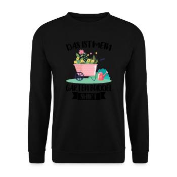 Garten Pflanze Gartenliebhaber Geschenk - Unisex Pullover - Schwarz - Vorne - Alina (178cm) & Michal (187cm)