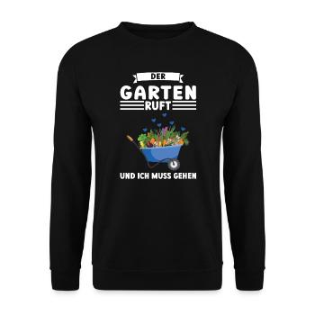 Garten Pflanze Gärtnerei Geschenk - Unisex Pullover - Schwarz - Vorne - Alina (178cm) & Michal (187cm)