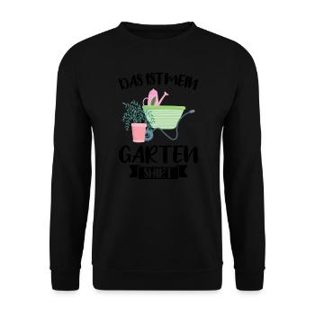Garten Pflanze Pflanzen Geschenk - Unisex Pullover - Schwarz - Vorne - Alina (178cm) & Michal (187cm)