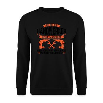 Handwerker Beruf Allroundhandwerker Geschenk - Unisex Pullover - Schwarz - Vorne - Alina (178cm) & Michal (187cm)