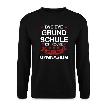 Grundschule Abschluss 2023 Grundschulabschluss Ges - Unisex Pullover - Schwarz - Vorne - Alina (178cm) & Michal (187cm)