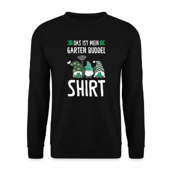 Garten-arbeit Gnome Pflanzen Geschenk - Unisex Pullover - Schwarz - Vorne - Alina (178cm) & Michal (187cm)