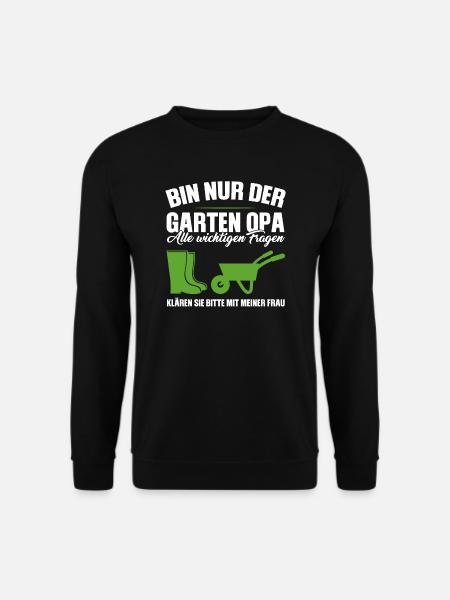 Garten Opa Gnome Großvater Geschenk - Unisex Pullover - Schwarz