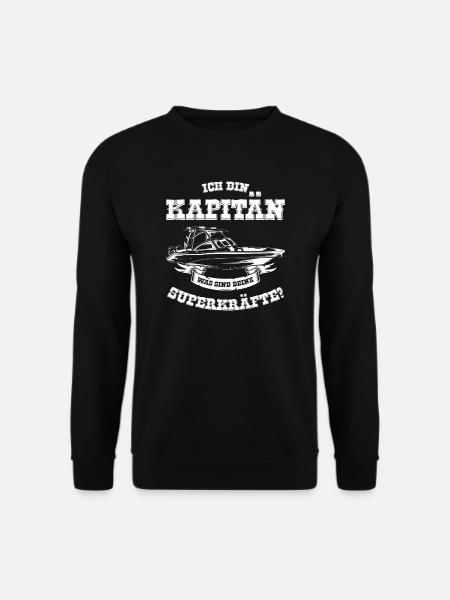 Boot Segeln Segler Geschenk - Unisex Pullover - Schwarz