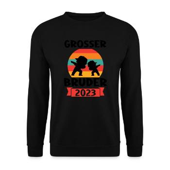 Junge Dabbing Dabbing Brüder Geschenk - Unisex Pullover - Schwarz - Vorne - Alina (178cm) & Michal (187cm)