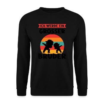 Junge Dabbing Dabbing Einzelkind Geschenk - Unisex Pullover - Schwarz - Vorne - Alina (178cm) & Michal (187cm)