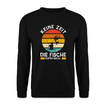 Onkel & Nichte Familie Nichte Geschenk - Unisex Pullover - Schwarz - Vorne - Alina (178cm) & Michal (187cm)