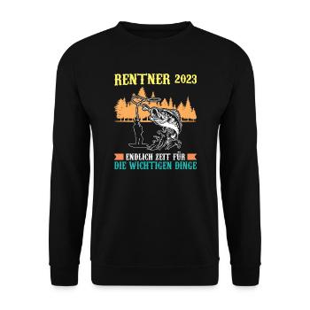 Onkel & Neffe Familie Neffe Geschenk - Unisex Pullover - Schwarz - Vorne - Alina (178cm) & Michal (187cm)