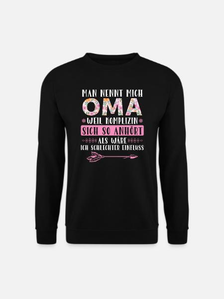 Grossmutter Oma Omas Geschenk - Unisex Pullover - Schwarz