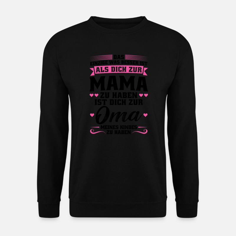 Mutter Mama Tochter Geschenk - Unisex Pullover - Schwarz